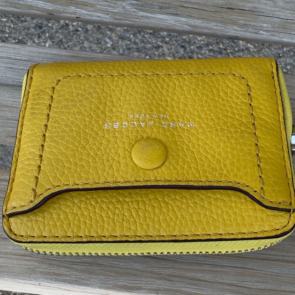 New Marc Jacobs Yellow Wallet with Wrist Strap